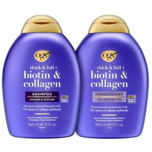 OGX Shampoo&condtioner Thick & Full Biotin & Collagen 385Ml