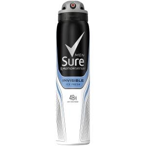 Sure Men Invisible Ice Fresh 48 hour Deodorant, 250 ml