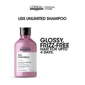 Professionnel Serie Expert Liss Unlimited Pro-Keratin Professional Shampoo, For Frizzy & Unruly Hair, 300ml