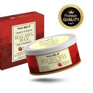 Strawberry Halawa Organic Wax - 300gm - Free Applicator