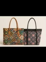 Ethnic Pattern Tote Bag Collection – Stylish & Spacious