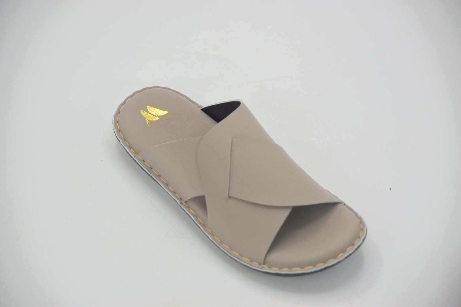 Handmade Slippers (Soft Sole) Silver