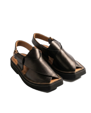 Premium Kaptaan chappal - Black