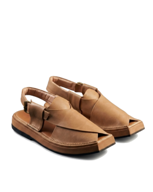 Premium Kaptaan chappal - Brown